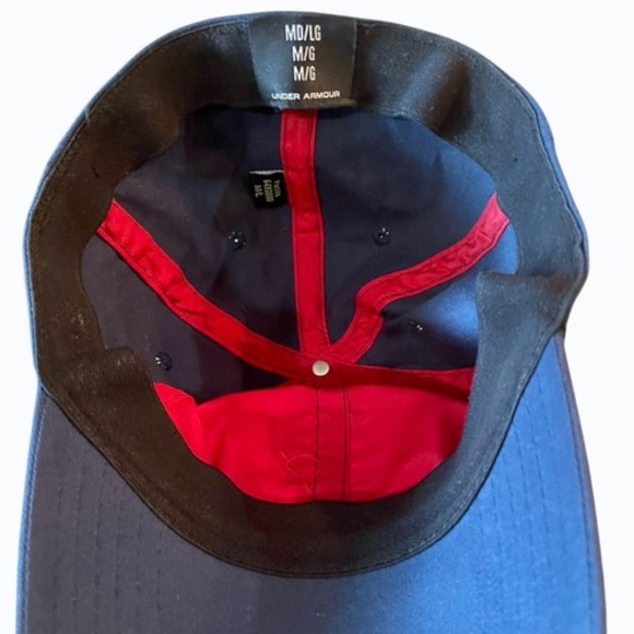 Under Armour Mens Fitted Cap Size Med/Lg Blue Baseball Hat - Picture 5 of 9